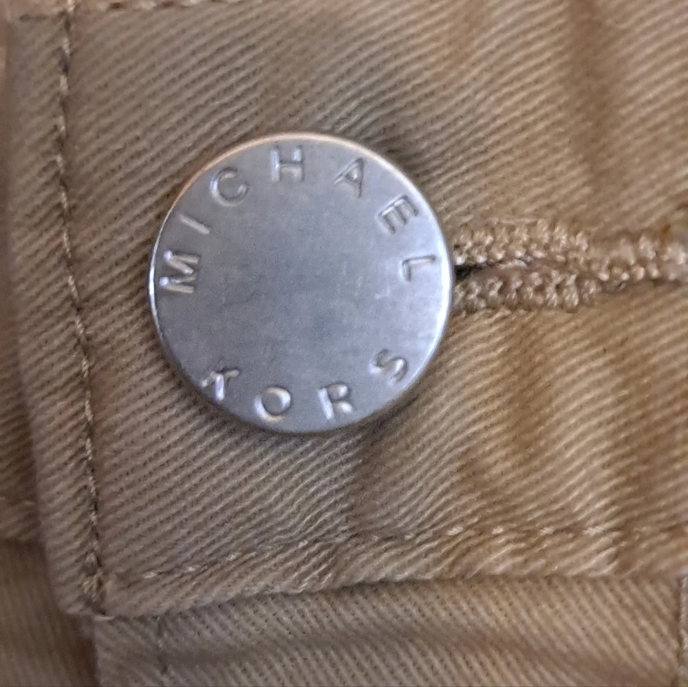 Michael Kors Tailored Classic Fit Tan Pants Size 34/32 Khaki Chino Pants Cotton